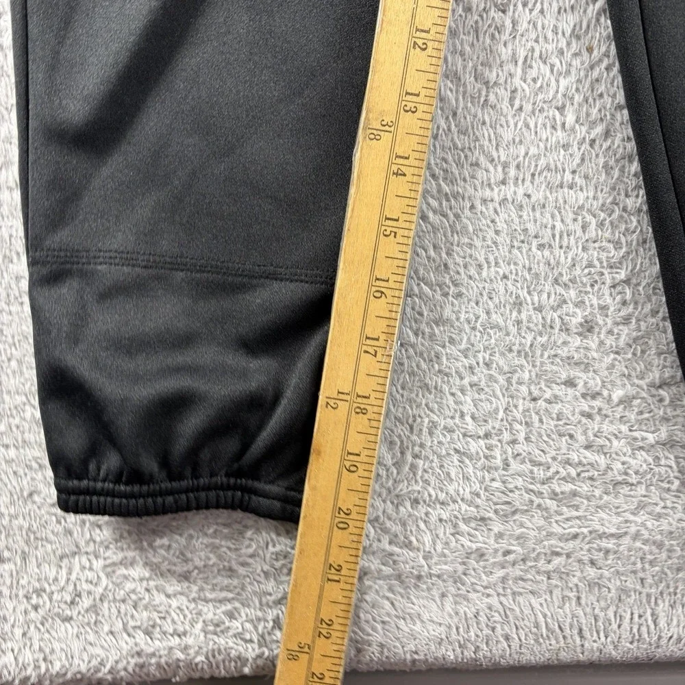 Adidas‎ Baseball Pants Black Youth Small Triple Stripe Reinforced Knee